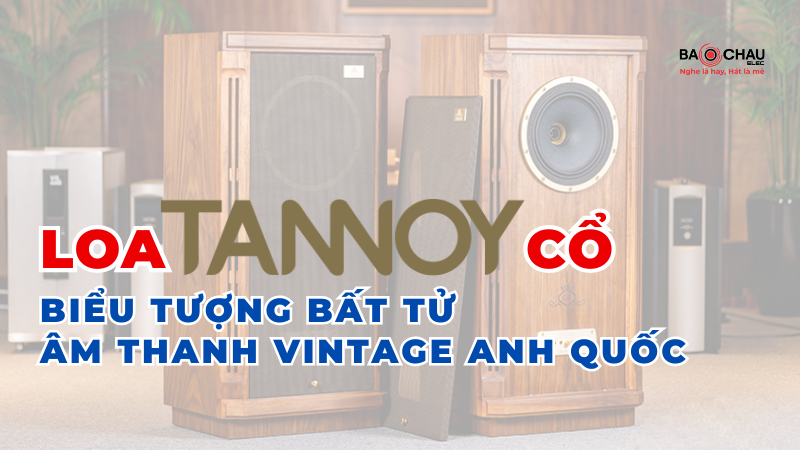 Loa Tannoy cổ Biểu tượng bất tử của âm thanh vintage Anh Quốc