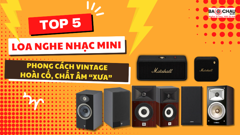 Loa nghe nhạc mini phong cách vintage: Hoài cổ, chất âm