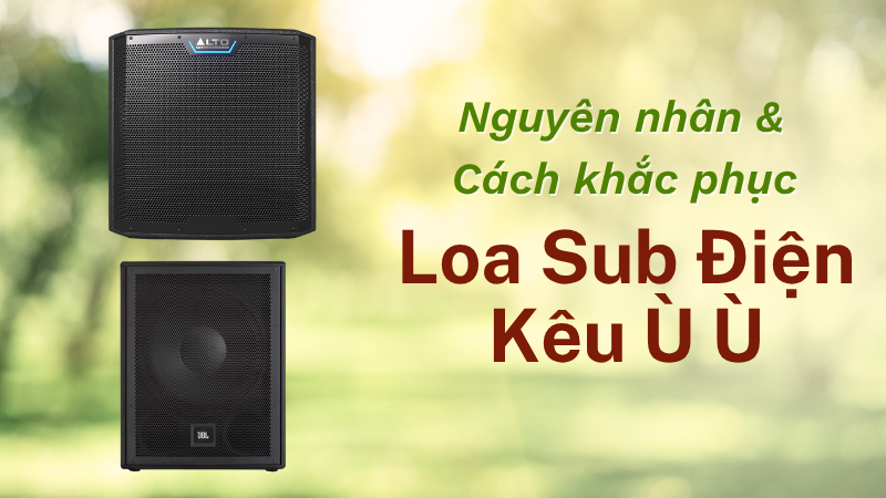 Nguyên nhân loa sub điện kêu ù ù và cách khắc phục hiệu quả