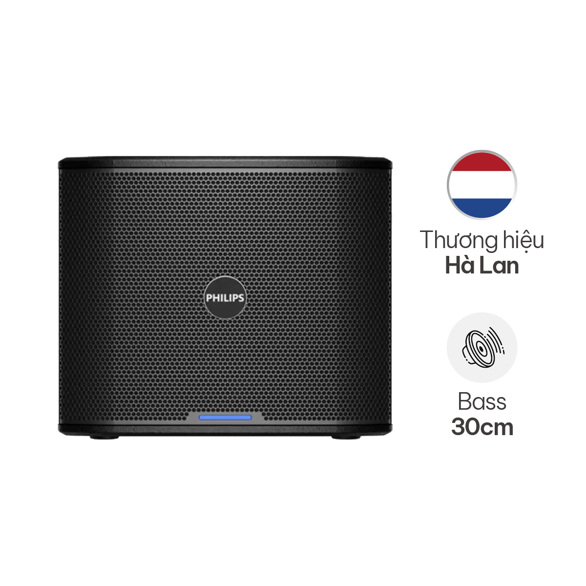  Loa sub điện Philips CSS2110/70 (Bass 30cm, 500W RMS, Ferrite)