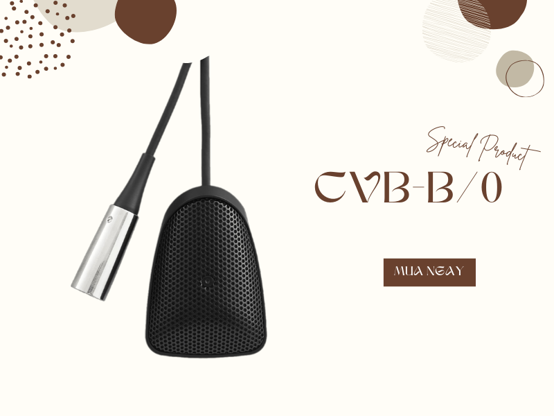 Micro mai r&ugrave;a để b&agrave;n Shure CVB-BO