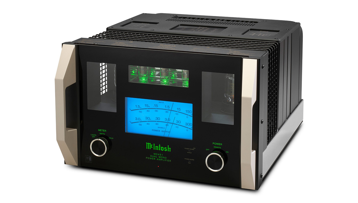 Power Amply McIntosh MC451 mặt nghiêng trái