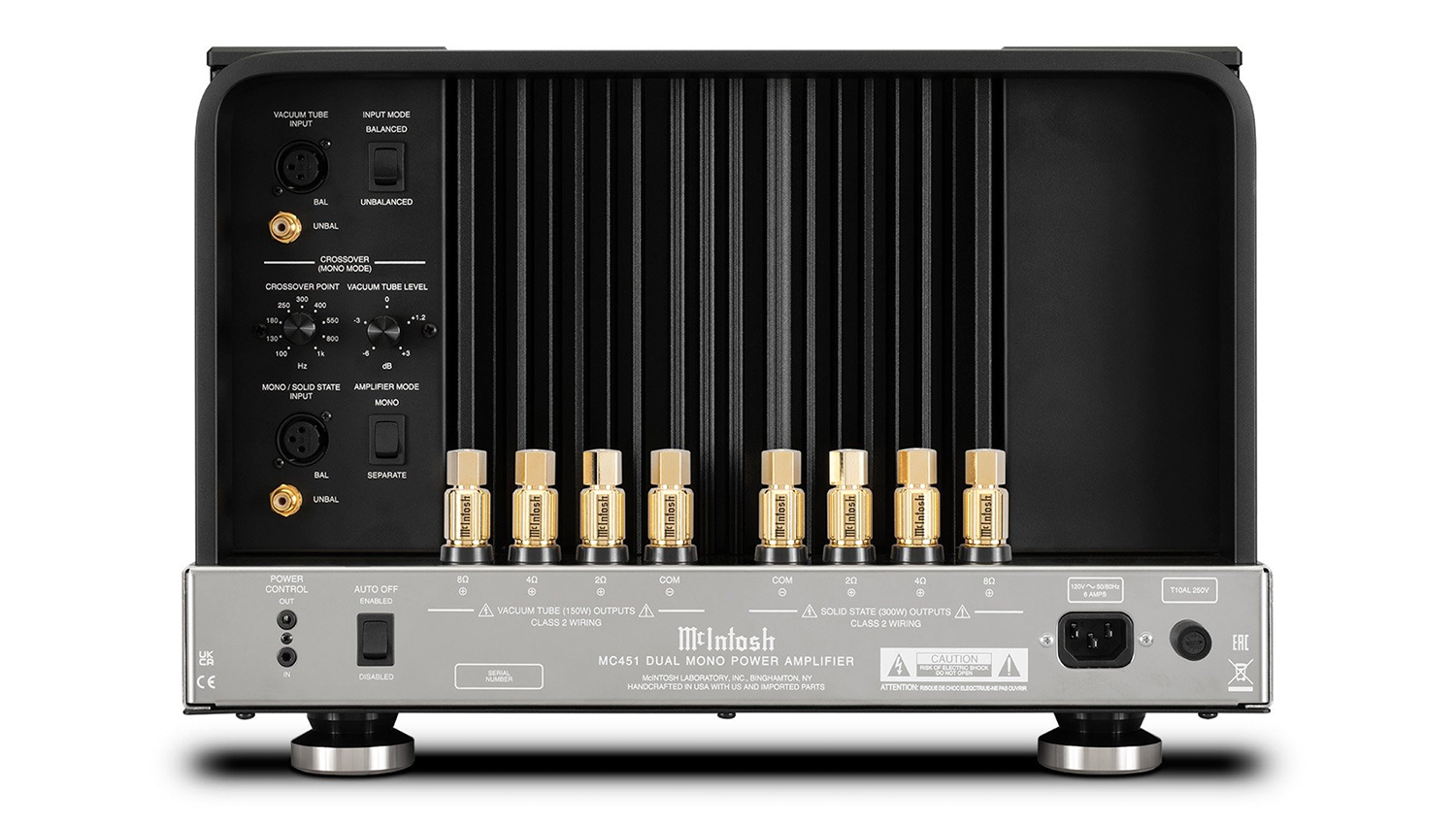 Power Amply McIntosh MC451 mặt sau