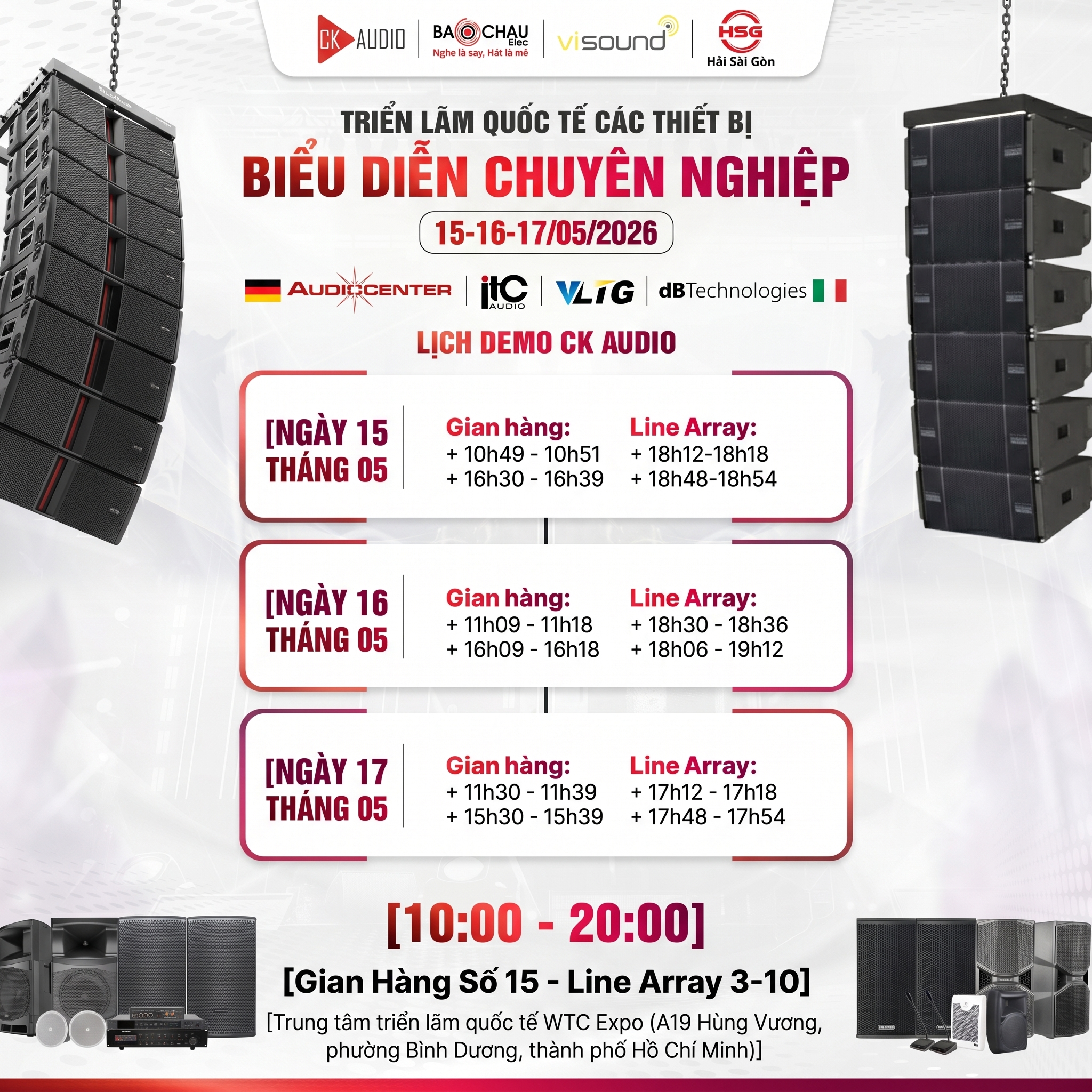 CK AUDIO KẾT HỢP C&Ugrave;NG BẢO CH&Acirc;U ELEC THAM DỰ PLASE SHOW HỒ CH&Iacute; MINH 2026
