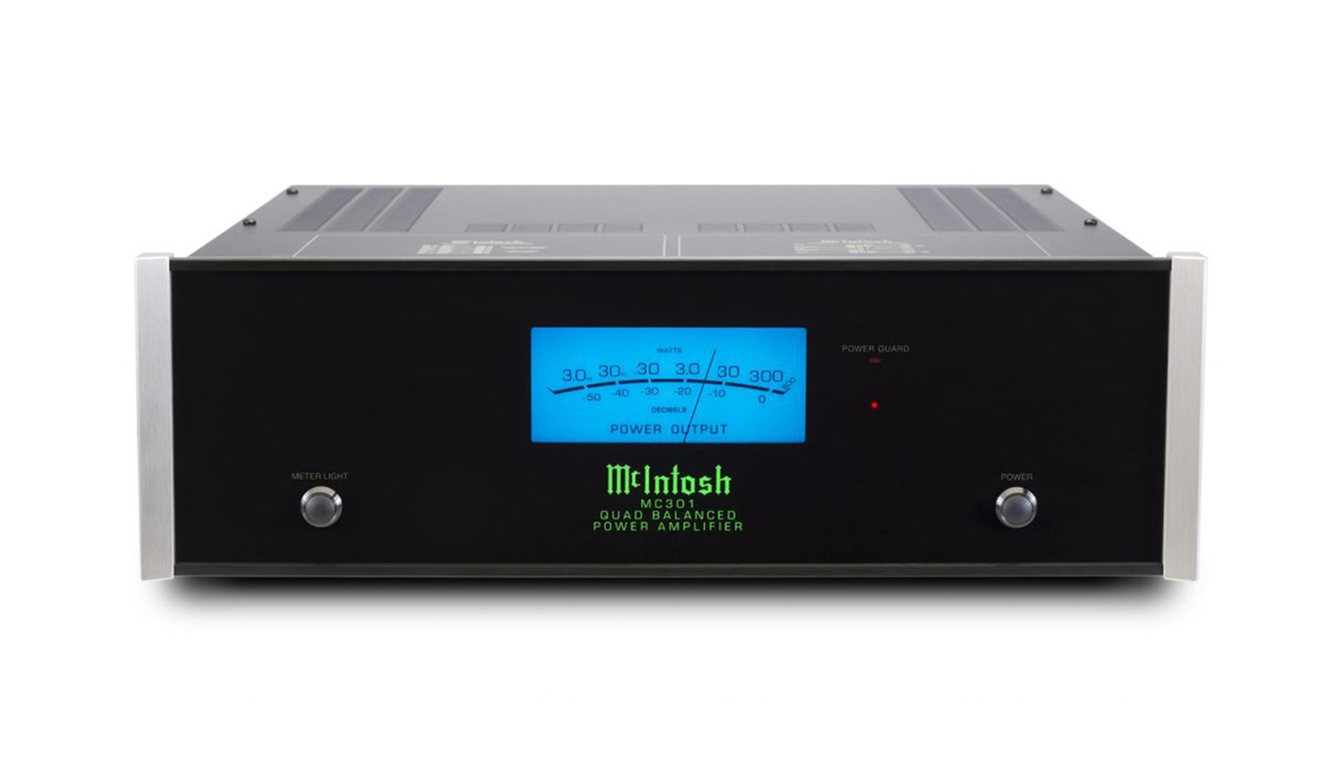 Power Amply McIntosh MC301 mặt trước