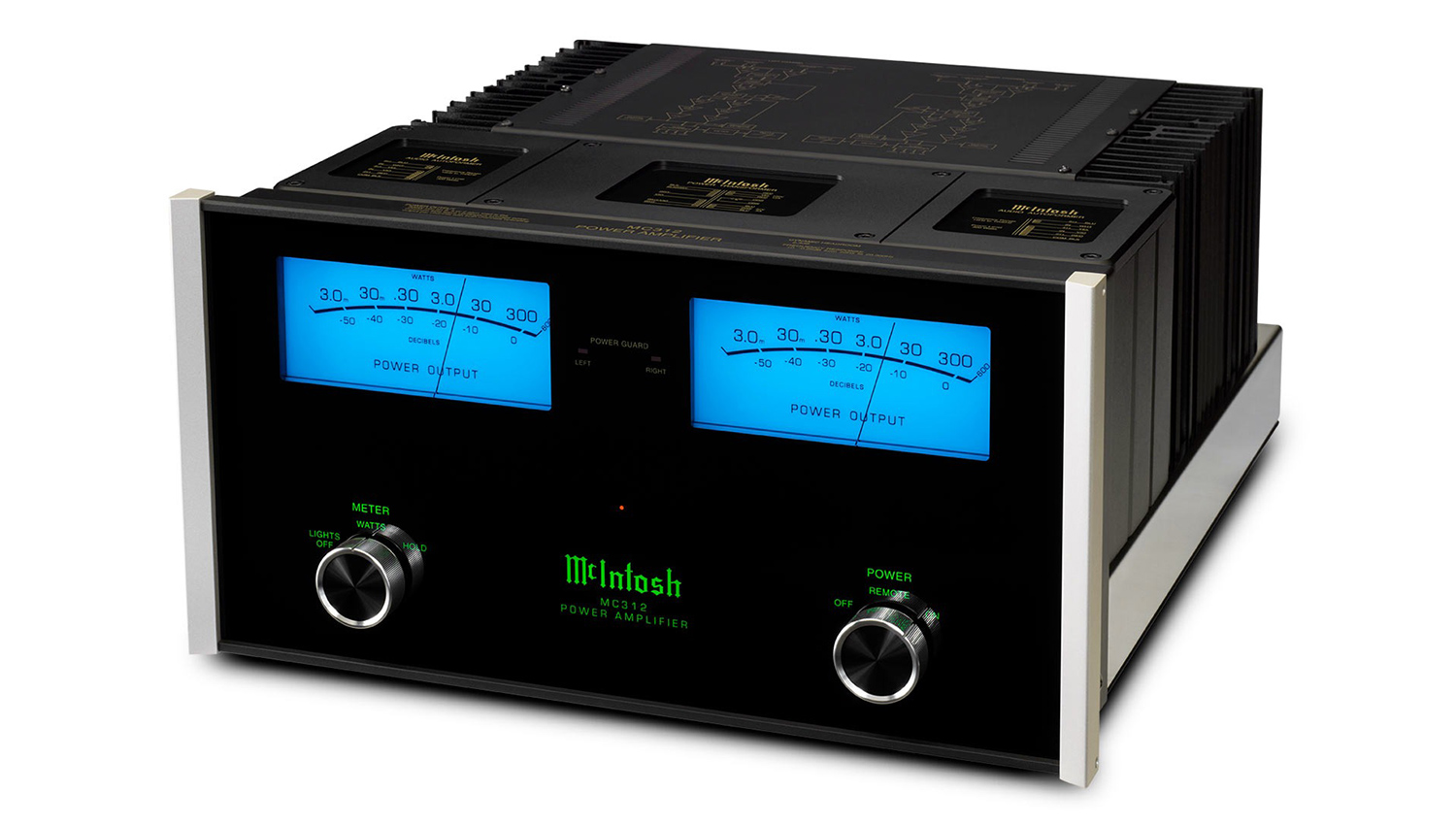 Power Amply McIntosh MC312 mặt nghiêng trái