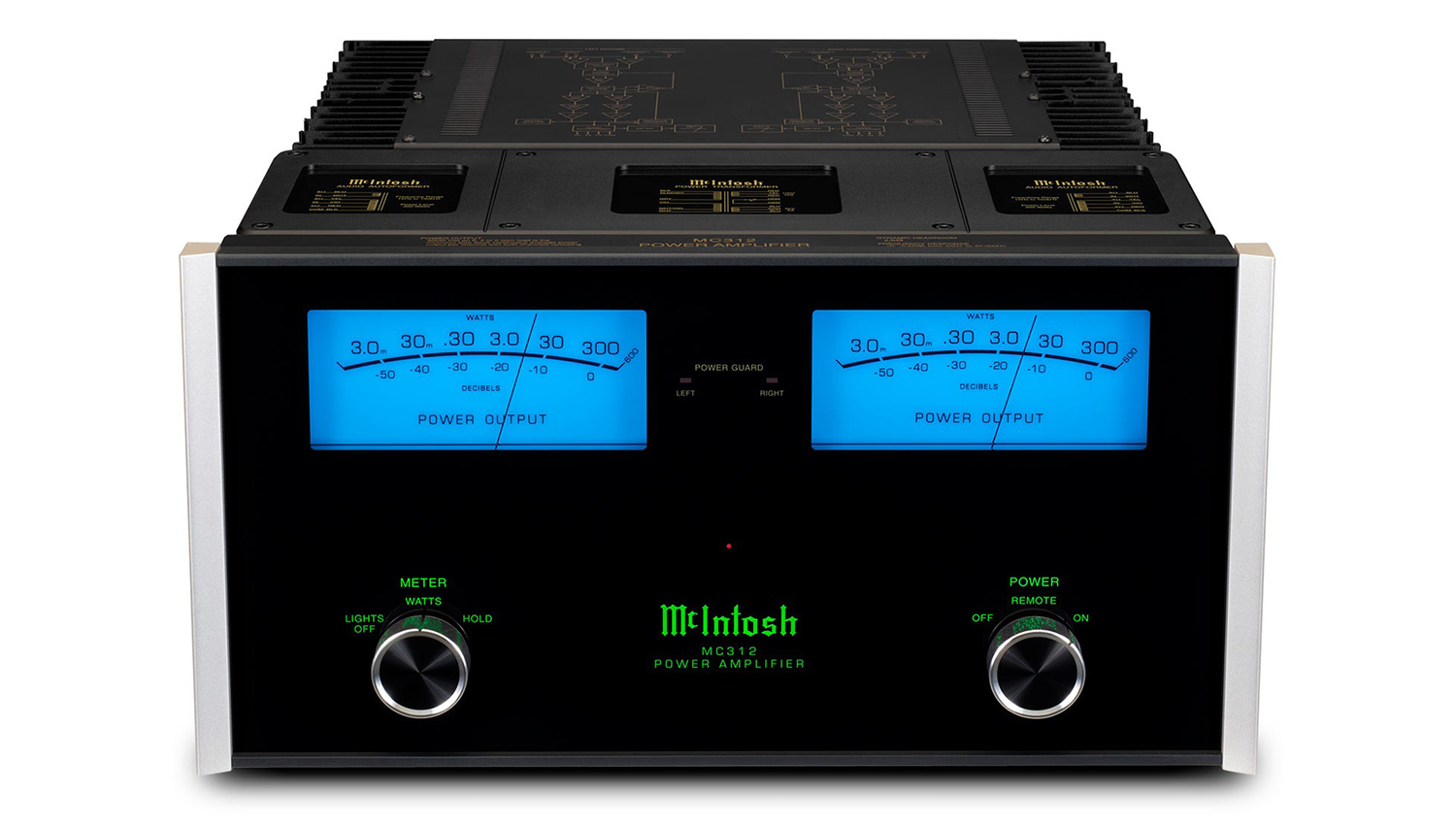 Power Amply McIntosh MC312 mặt trước