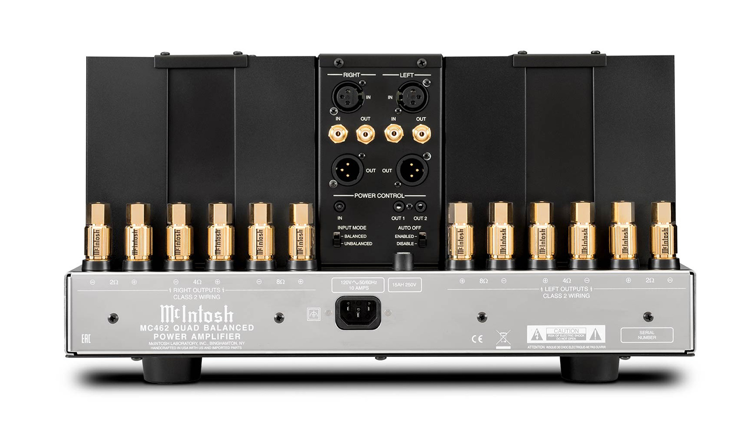Power Amply McIntosh MC462 mặt sau