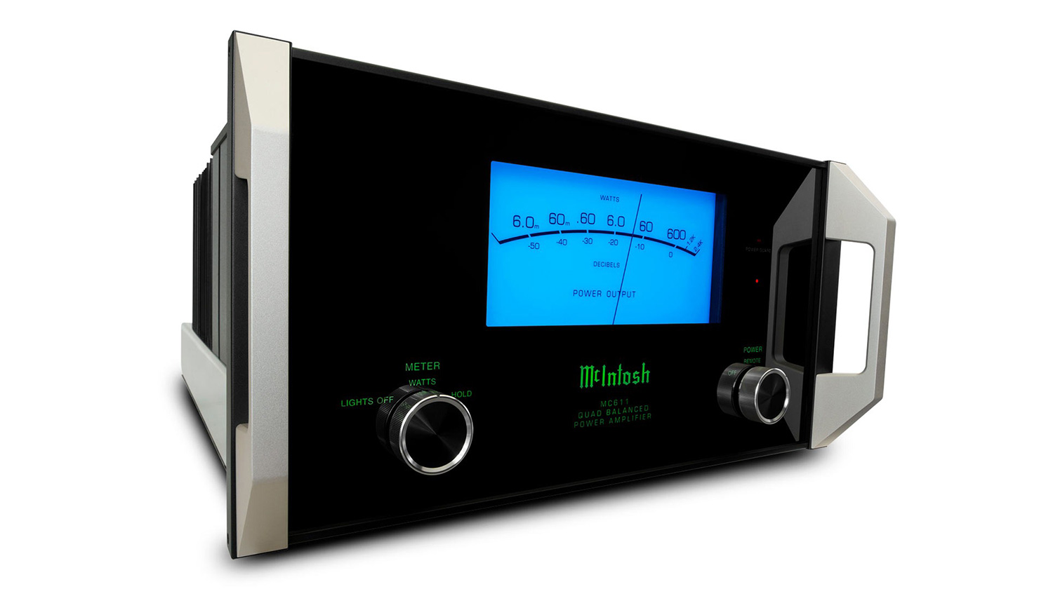 Power Amply McIntosh MC611 mặt nghiêng phải