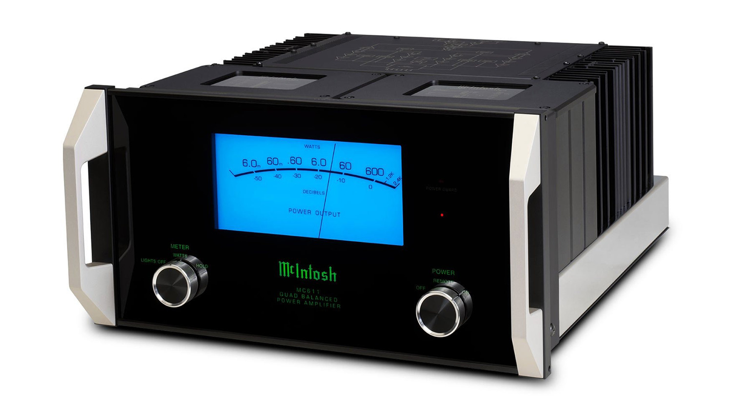 Power Amply McIntosh MC611 mặt nghiêng trái