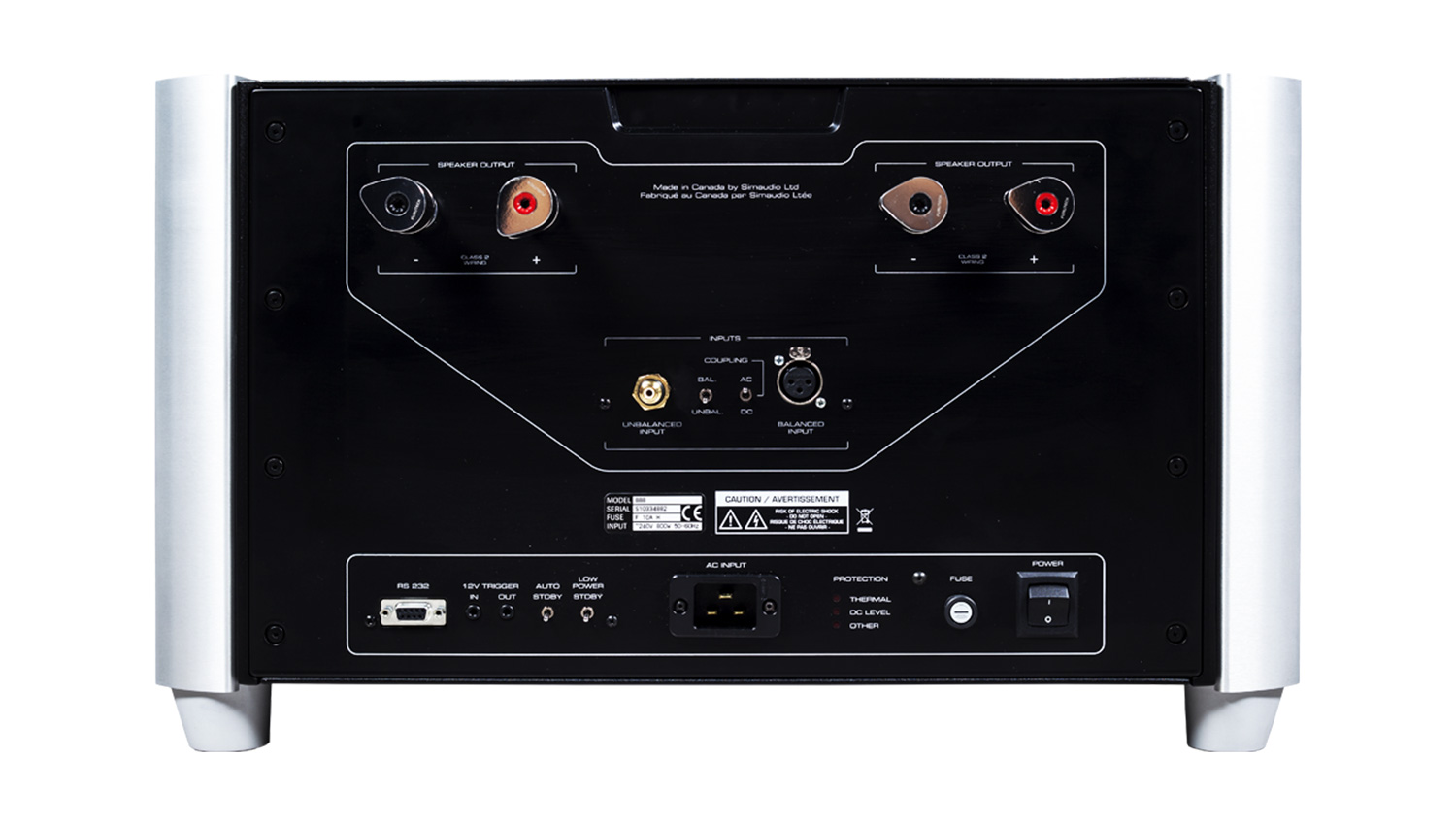 Power Amply Moon 888 mặt sau