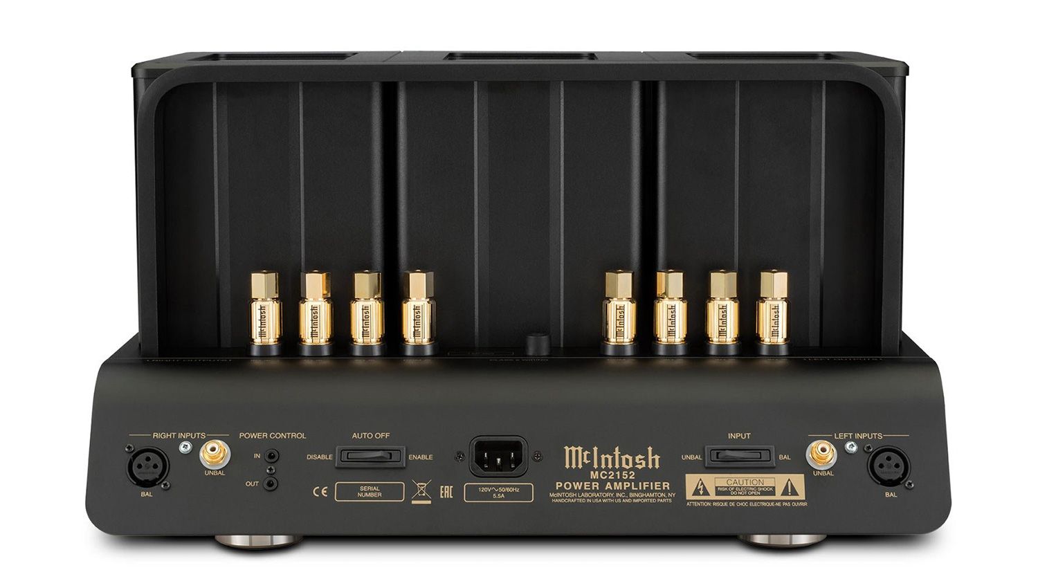 Power amply McIntosh MC2152 mặt sau