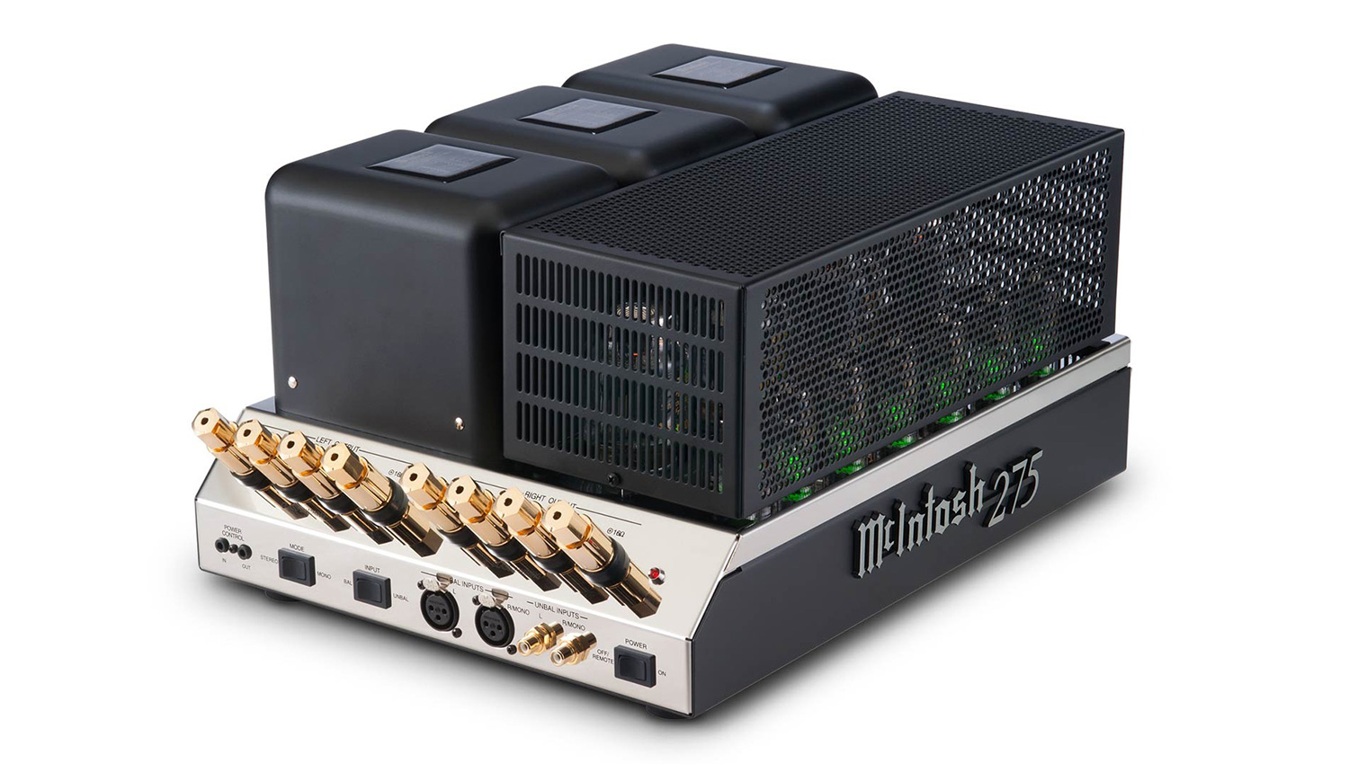 Power Amply McIntosh MC275 mặt nghiêng 2