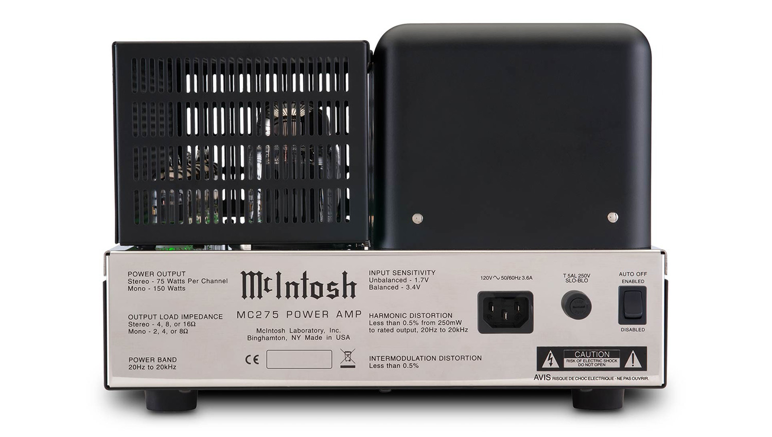 Power Amply McIntosh MC275 mặt sau 1