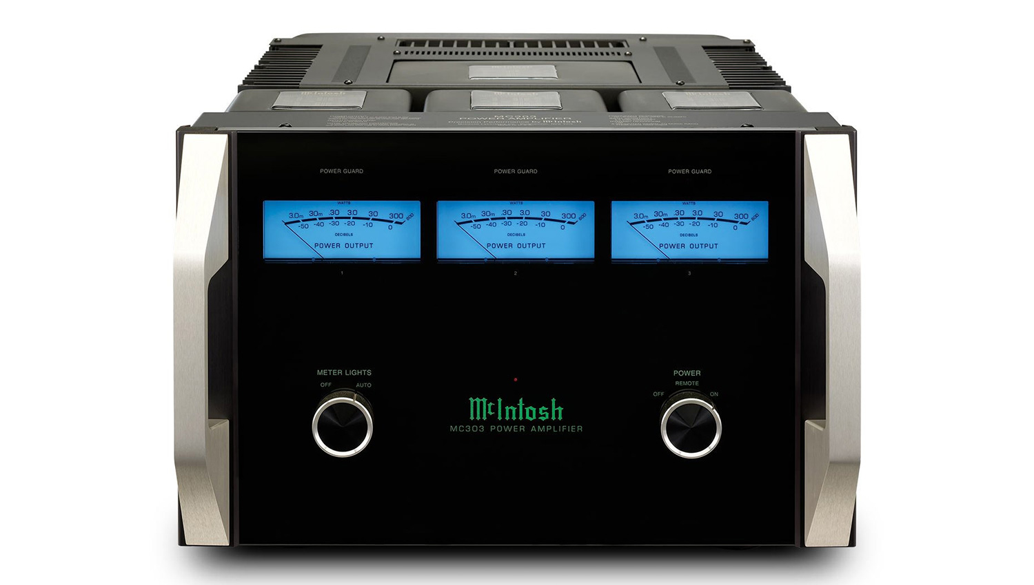 Power amply McIntosh MC303 mặt trước