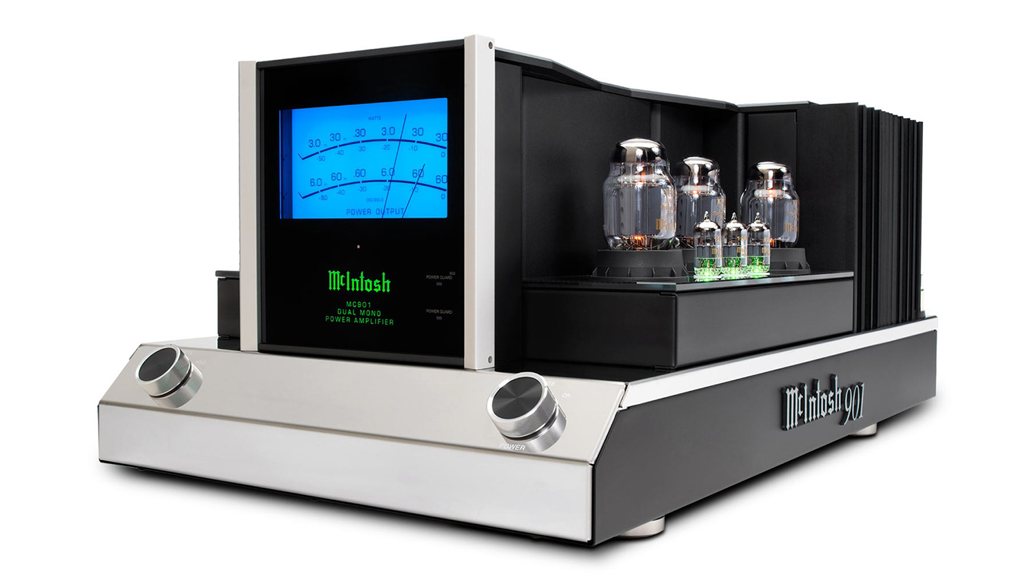 Mono Power McIntosh MC901 mặt nghiêng trái