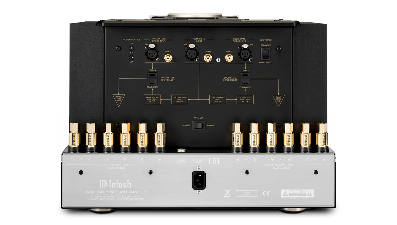 Mono Power McIntosh MC901 mặt sau