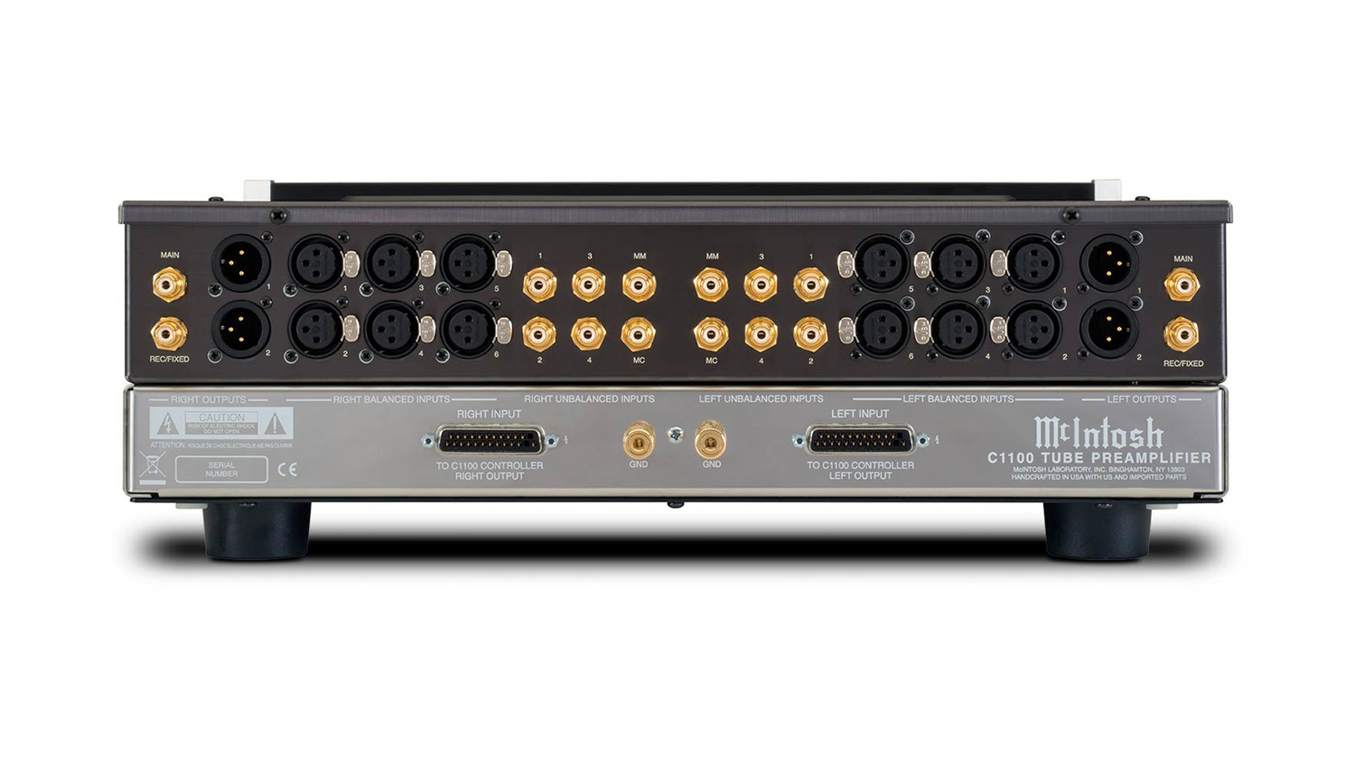 Pre Amply McIntosh C1100 mặt sau 1