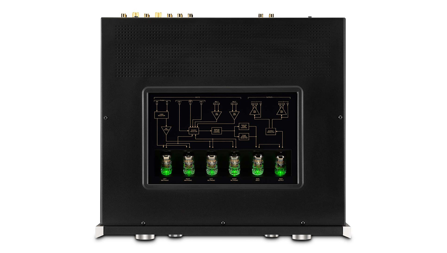 Pre Amply Mcintosh C22 MKV mặt trên