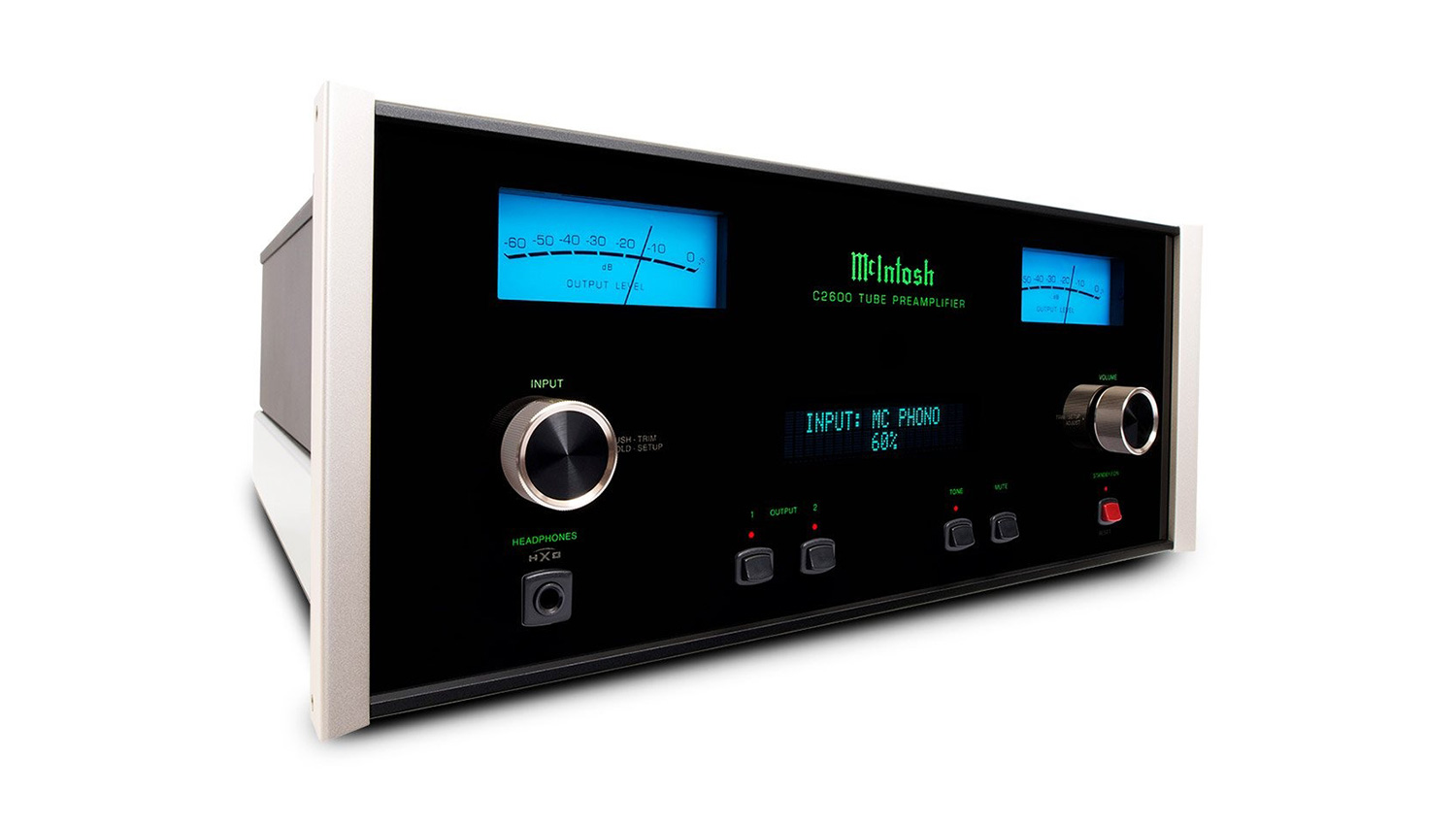 Pre Amply McIntosh C2600 mặt nghiêng phải