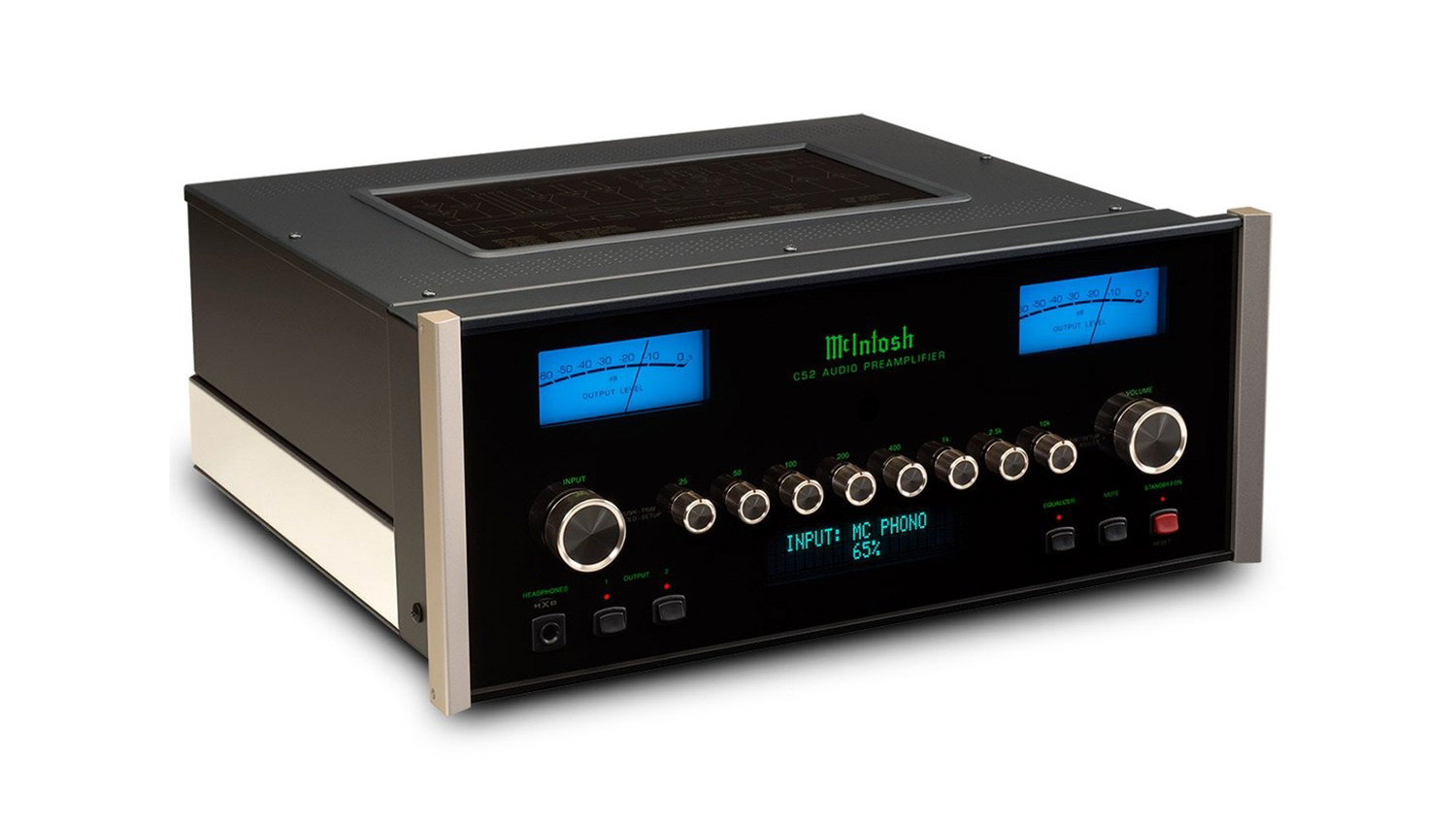Pre Amply McIntosh C52 mặt nghiêng phải