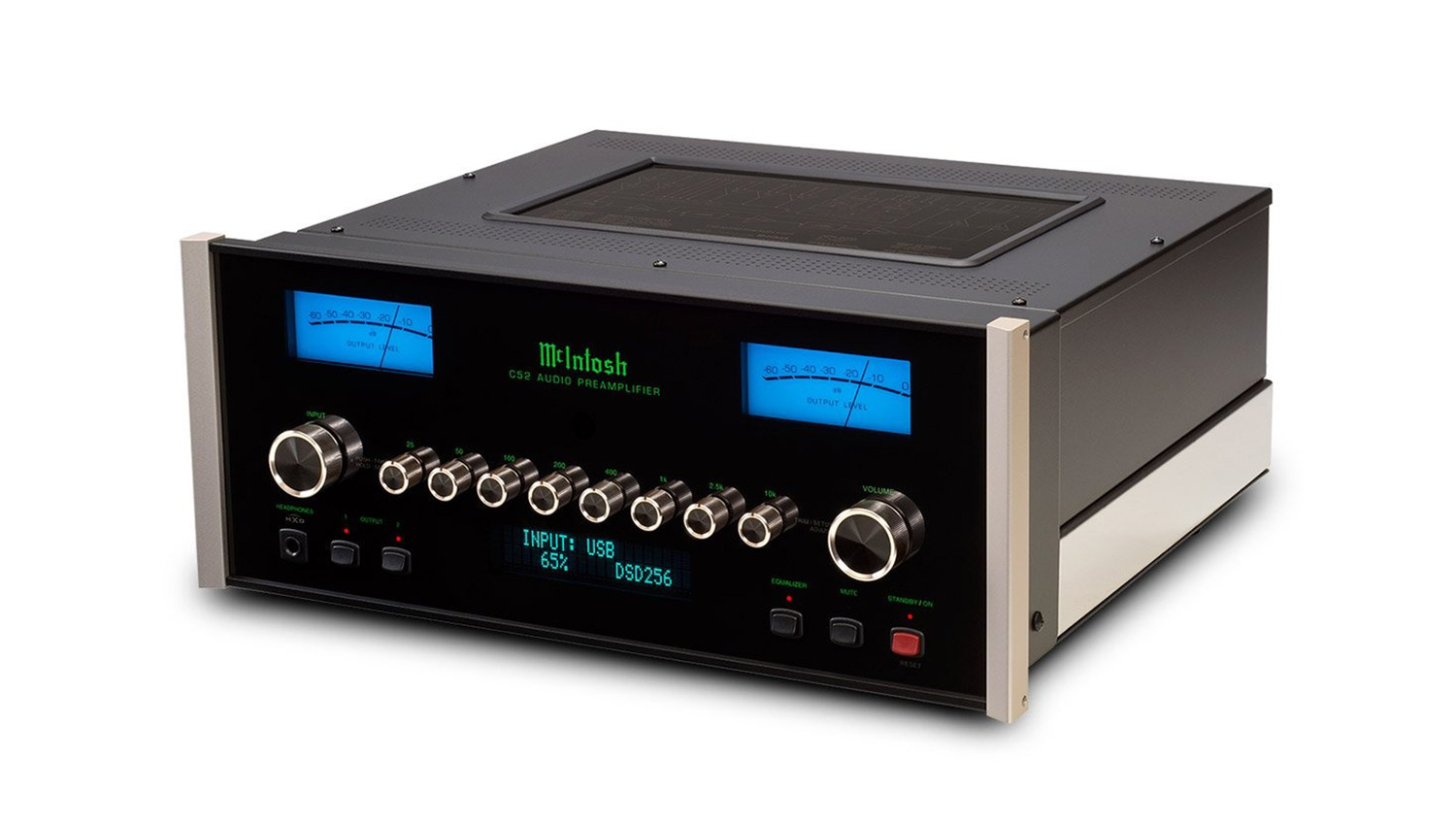 Pre Amply McIntosh C52 mặt nghiêng trái