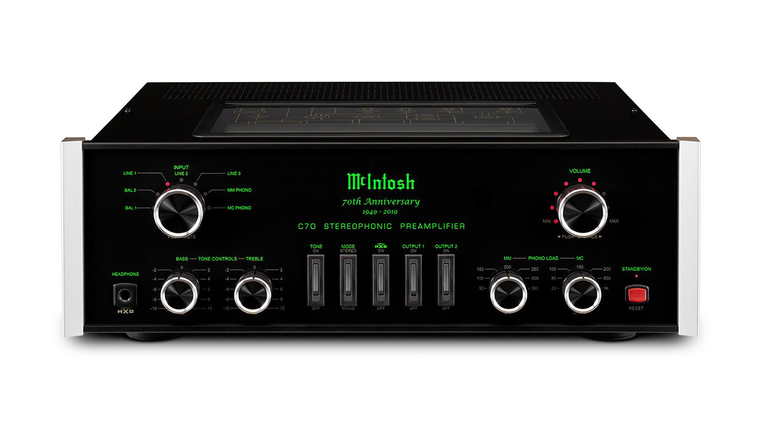 Pre Amply McIntosh C70 70th Anniversary mặt trước