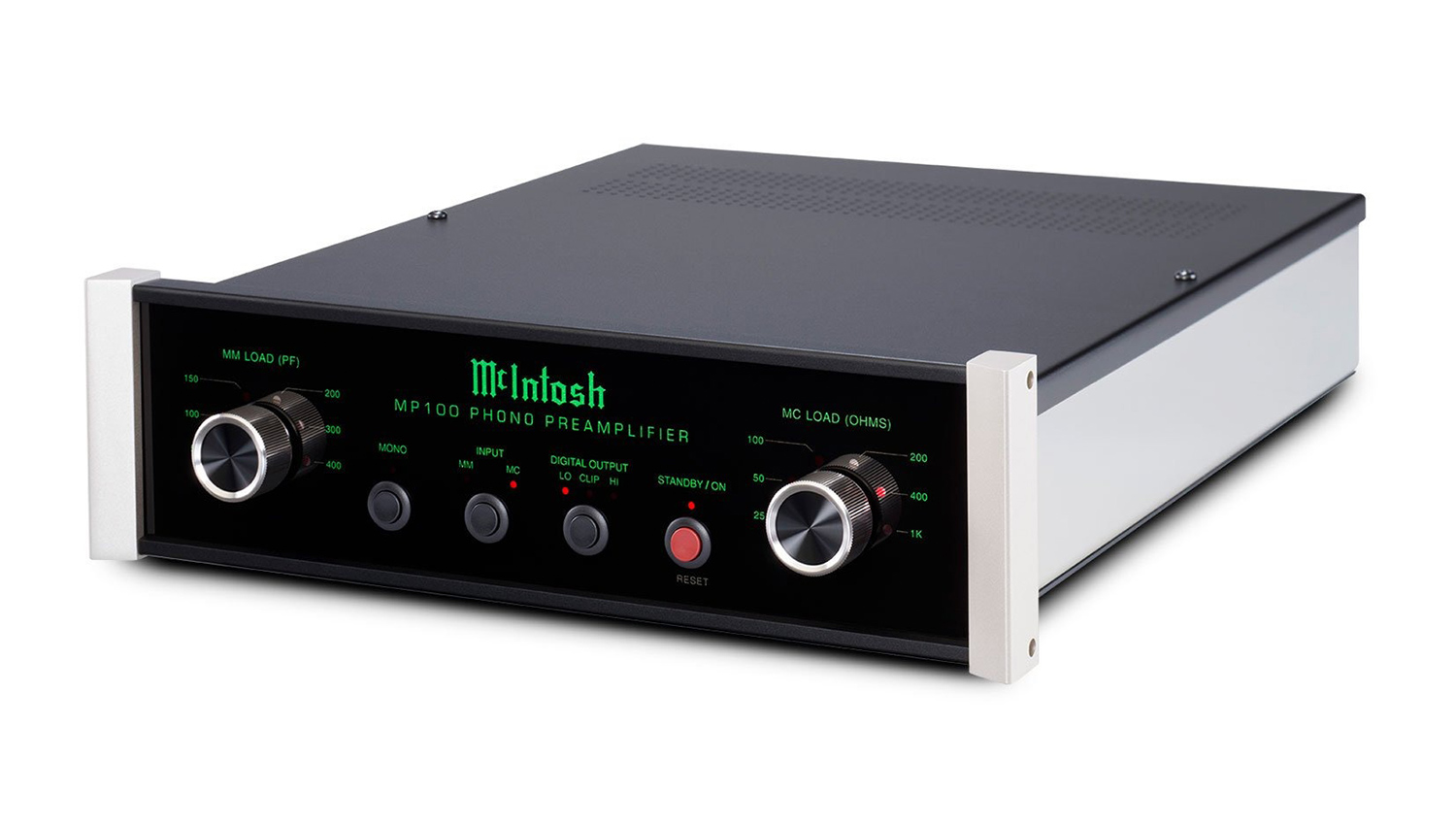 Pre Amply McIntosh MP100 mặt nghiêng trái