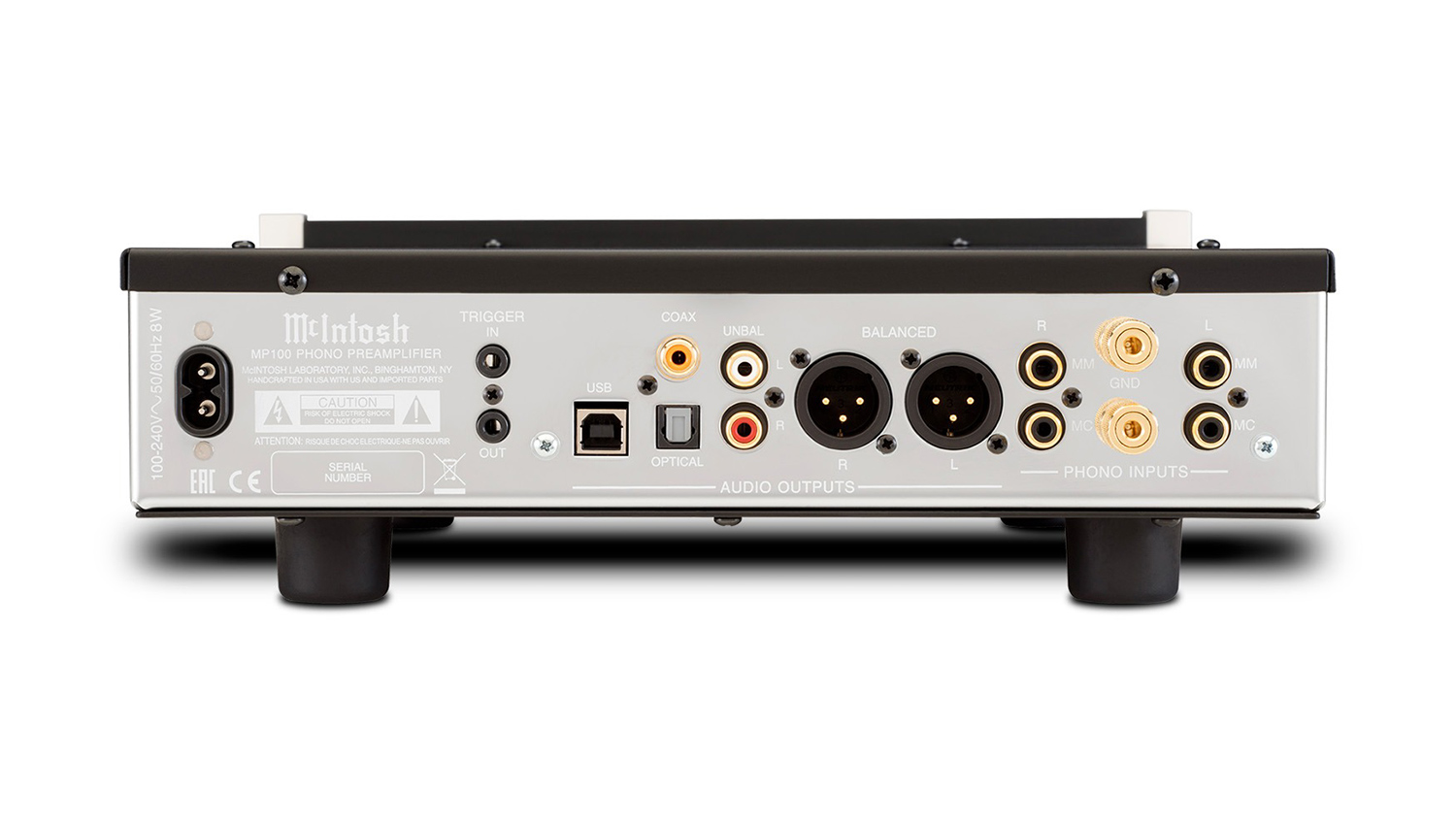 Pre Amply McIntosh MP100 mặt sau