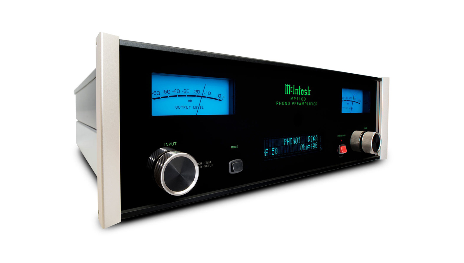 Pre Amply McIntosh MP1100 mặt nghiêng phải