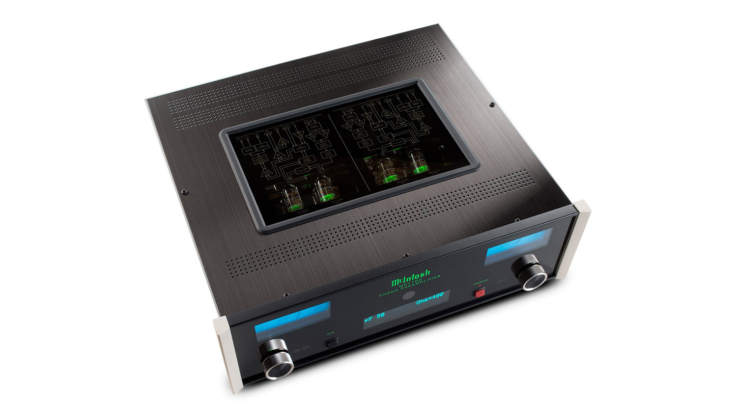 Pre Amply McIntosh MP1100 mặt trên