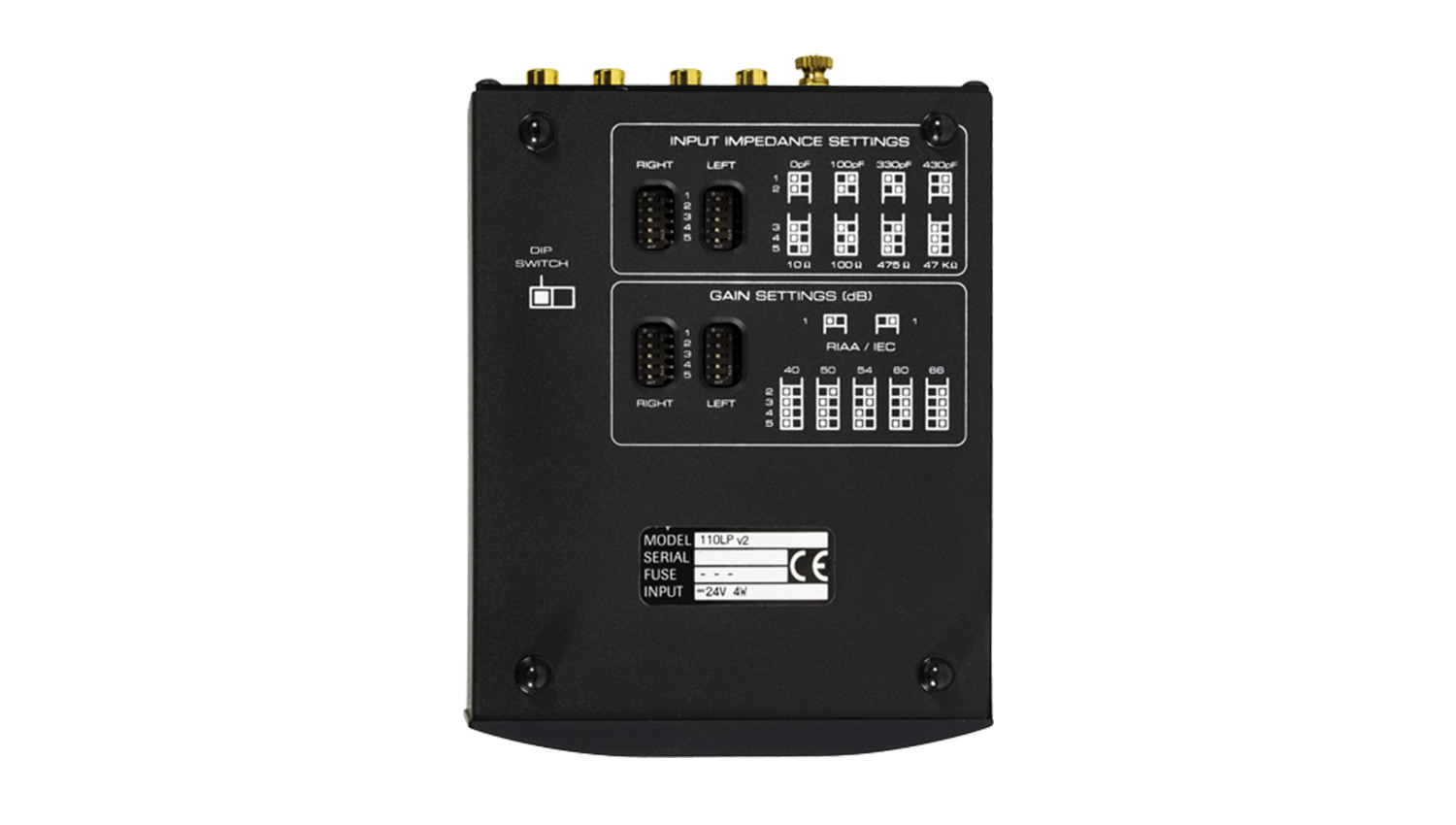 Pre Amply Moon 110LP V2 mặt trên