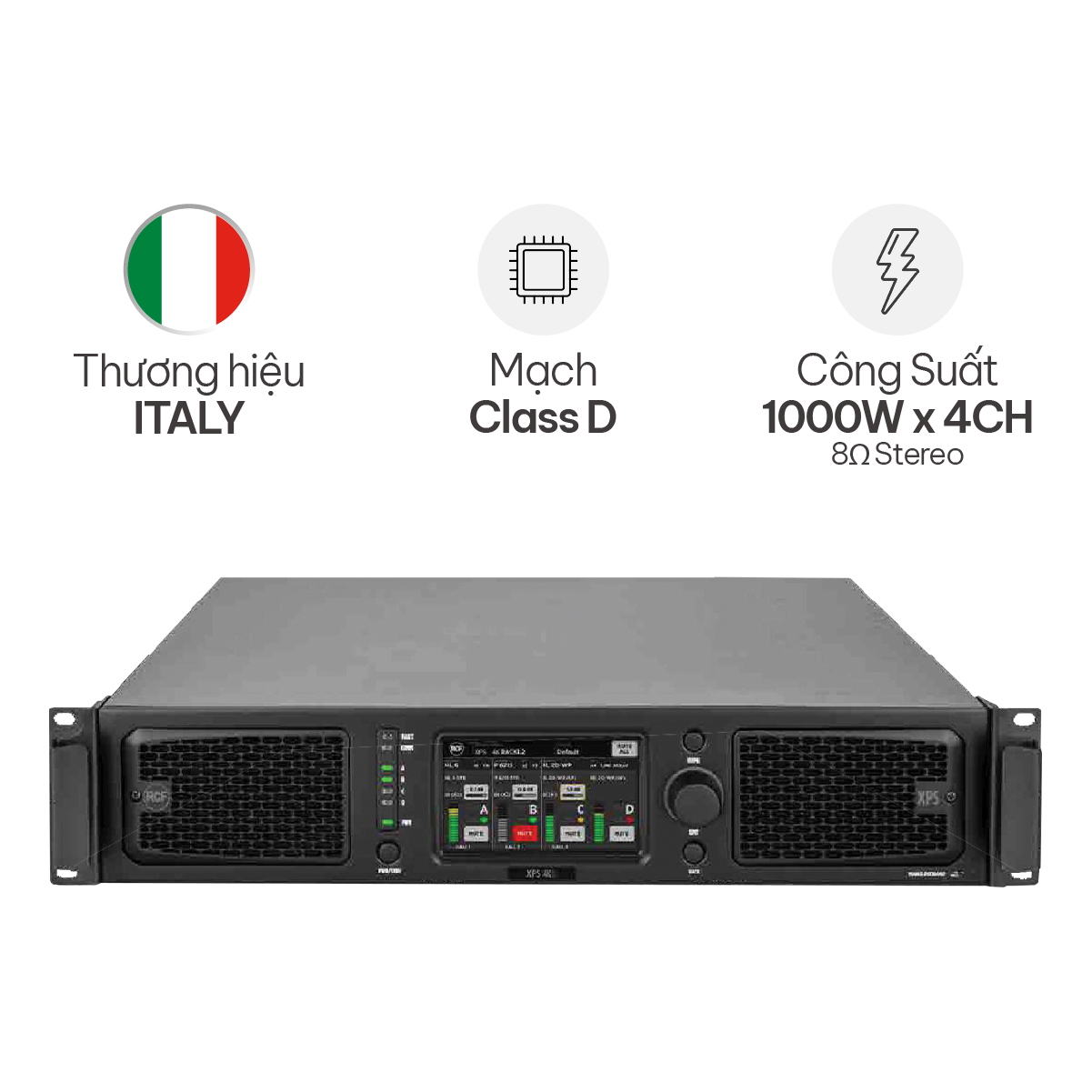 Cục đẩy công suất 4 kênh RCF SPX 4K