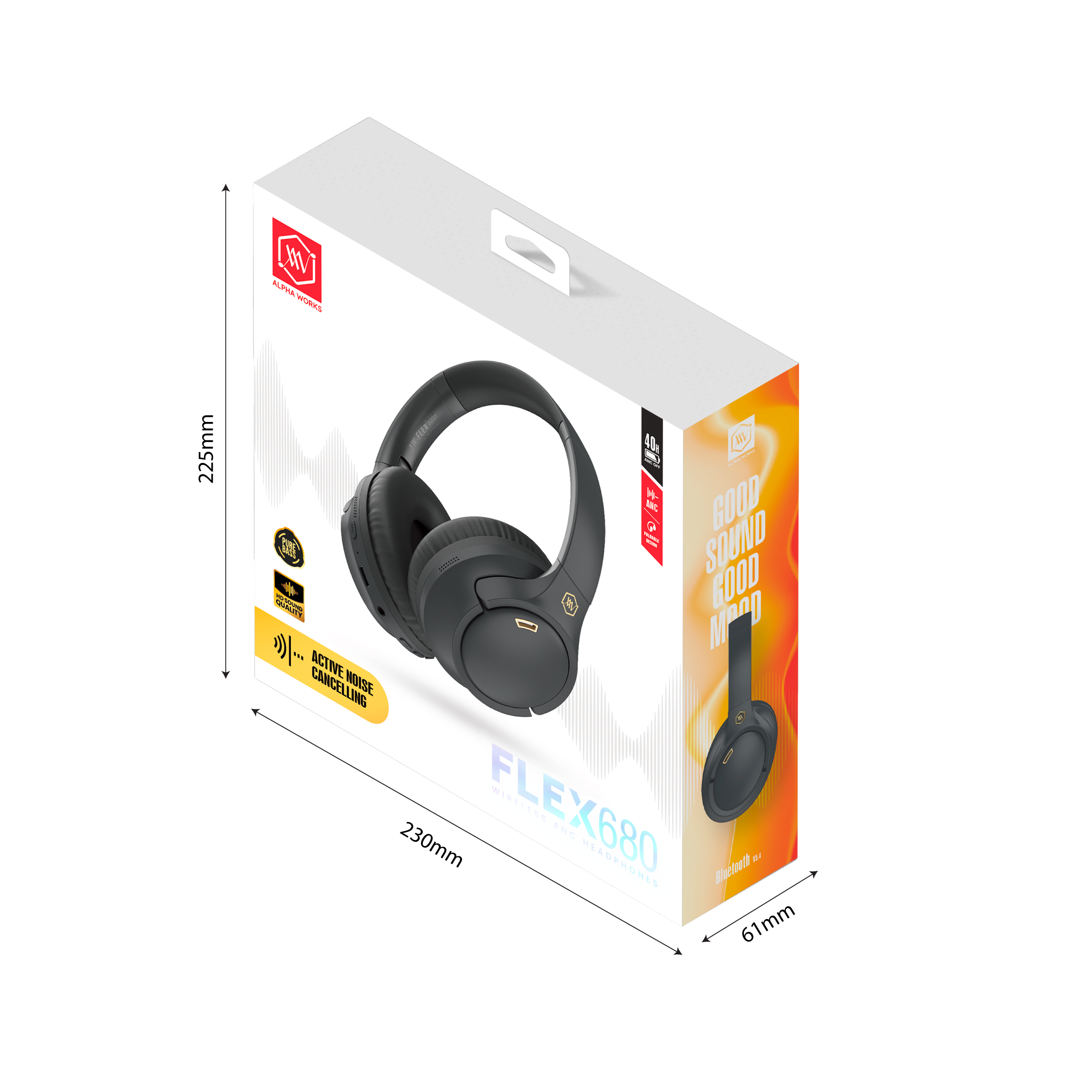 Tai Nghe Không Dây Chống Ồn Alpha Works FLEX 680 - Hình 1