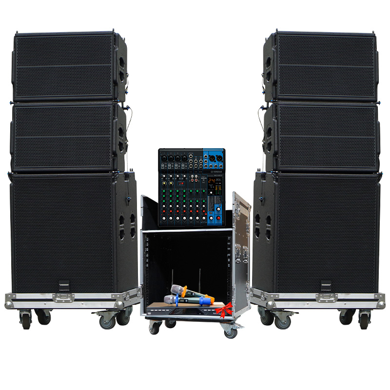 Dàn âm thanh Line Array Active Temeisheng 02 (Line Array Active Temisheng LT-15, Yamaha MG 12XU, Alto TX312,...)