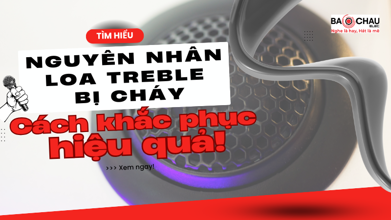 Tìm hiểu nguyên nhân Loa treble bị cháy & cách khắc phục hiệu quả!