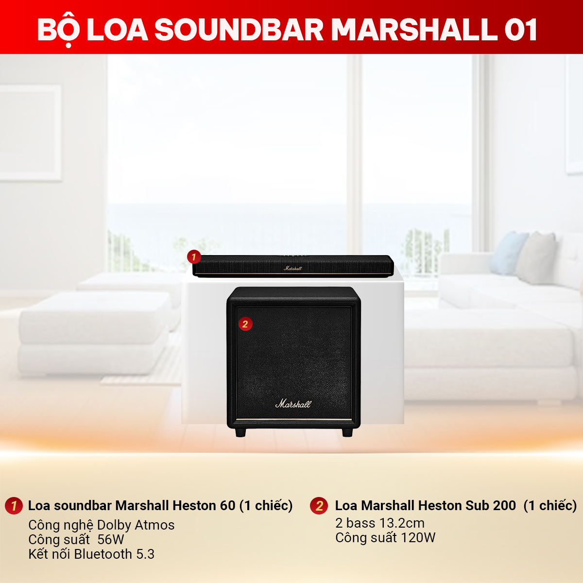 Bộ Loa Soundbar Marshall 01