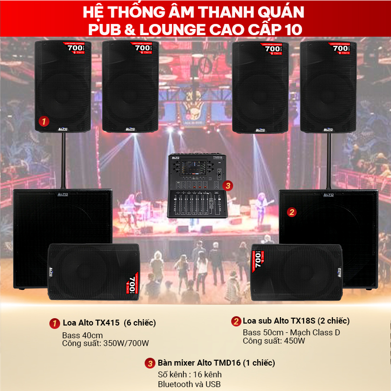 hệ thống âm thanh quán PUB & Lounge cao cấp 10
