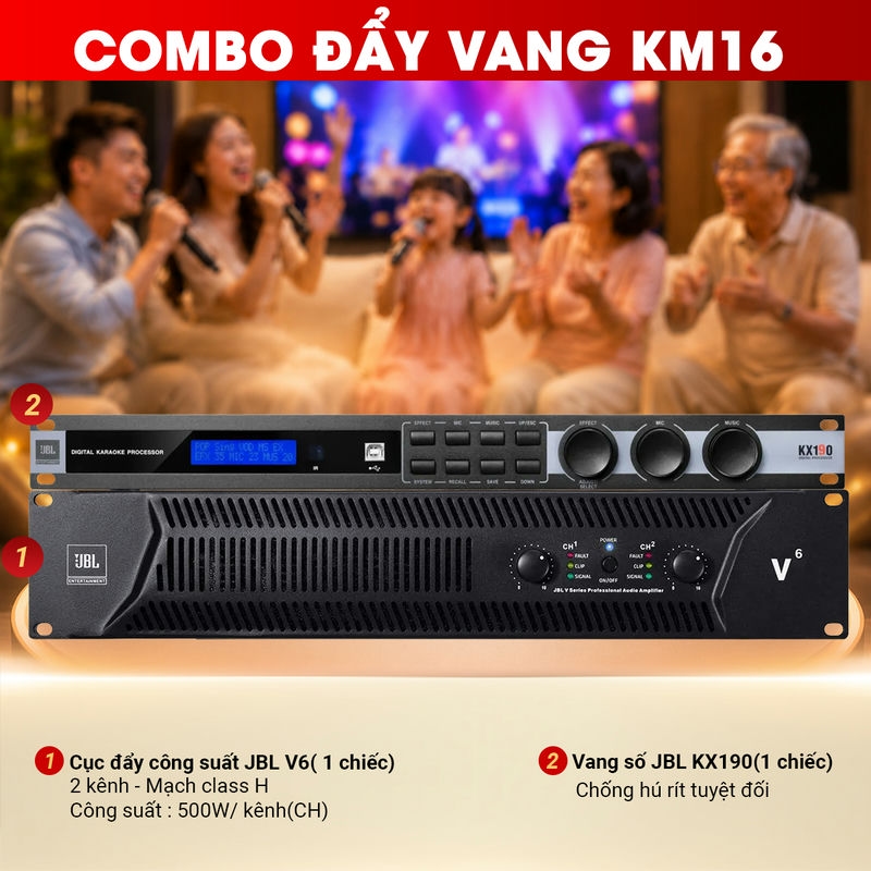 Combo đẩy vang KM16