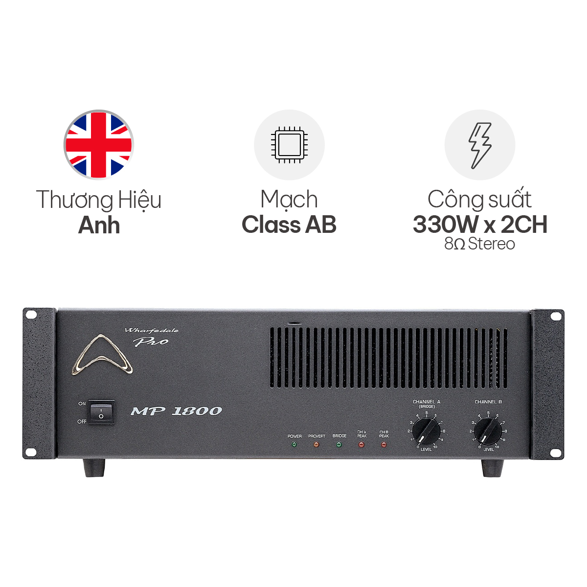 Cục Đẩy Công Suất Wharfedale MP1800