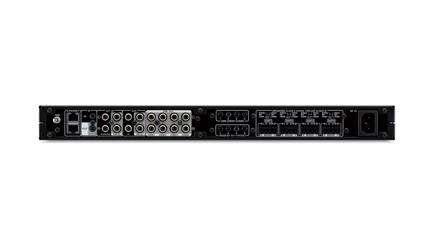 Amply Yamaha XDA-QS5400RK mặt sau