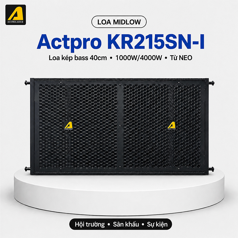 Loa Sub Hơi Kép Bass 40cm Array Actpro KR215SN-I NEW 2025