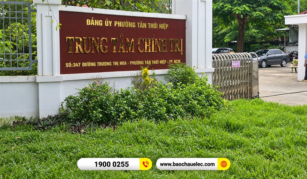 Biển t&ecirc;n tại khu vực phường T&acirc;n Thới Hiệp
