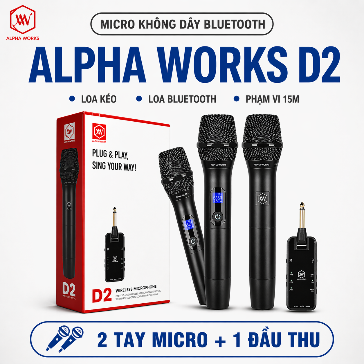 Micro không dây Alpha Works D2