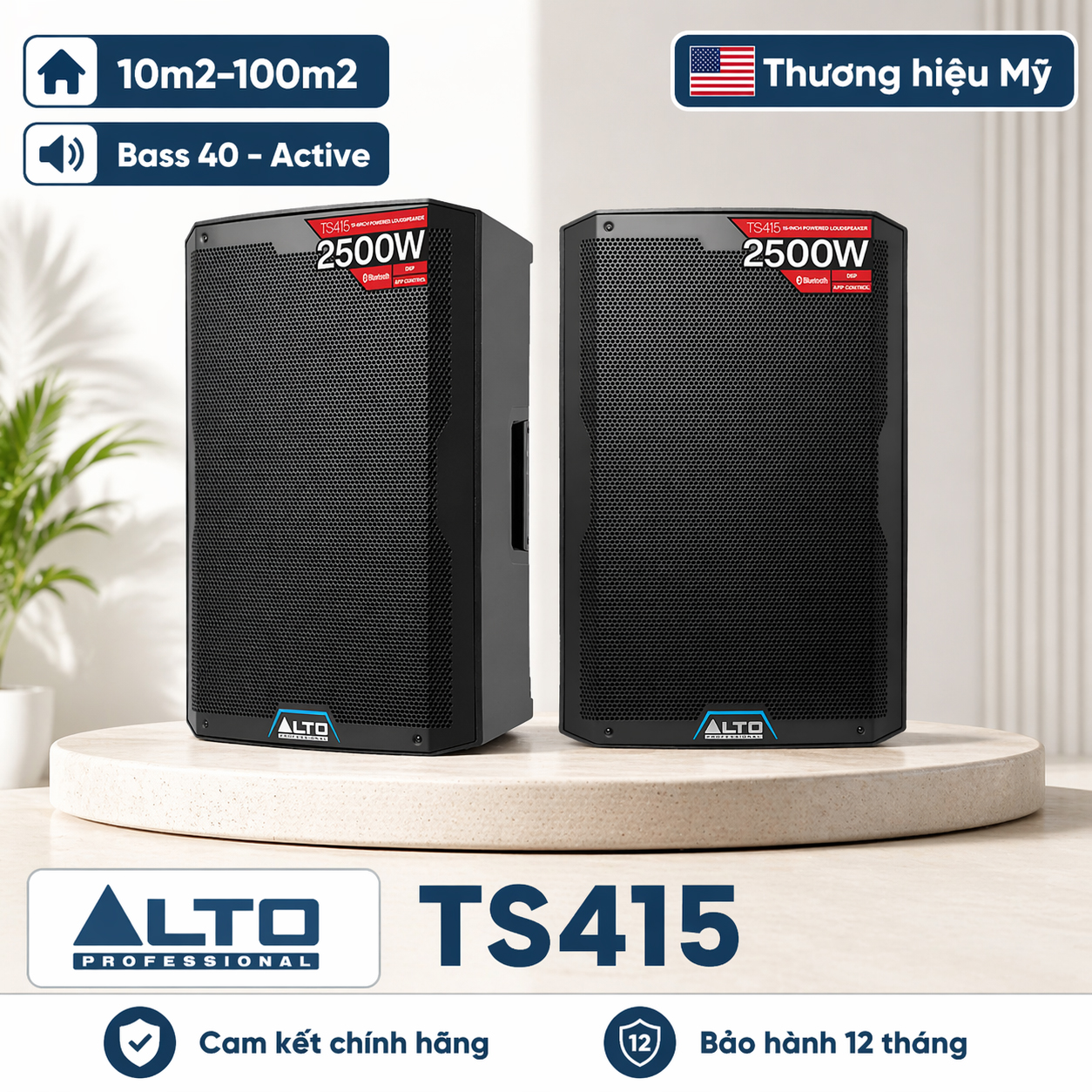 Loa Alto TS415 (Active, bass 40cm, Có Bluetooth)