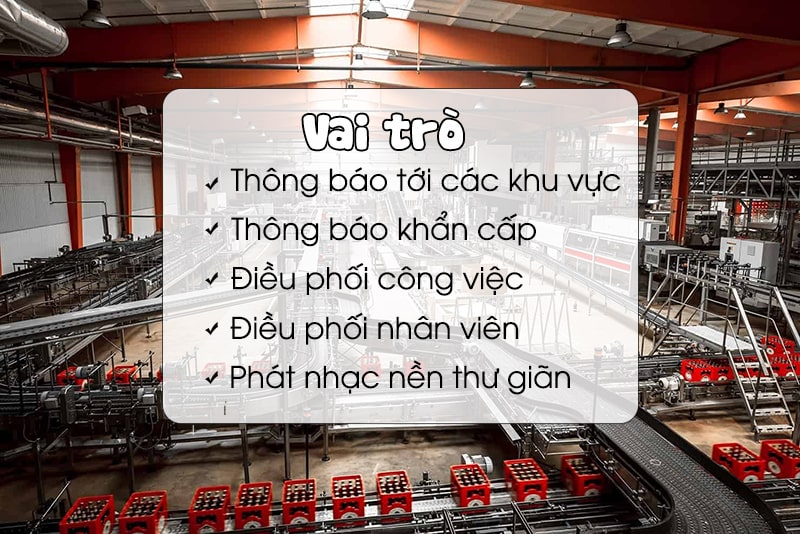Hệ thống &acirc;m thanh chia v&ugrave;ng nh&agrave; m&aacute;y, nh&agrave; xưởng