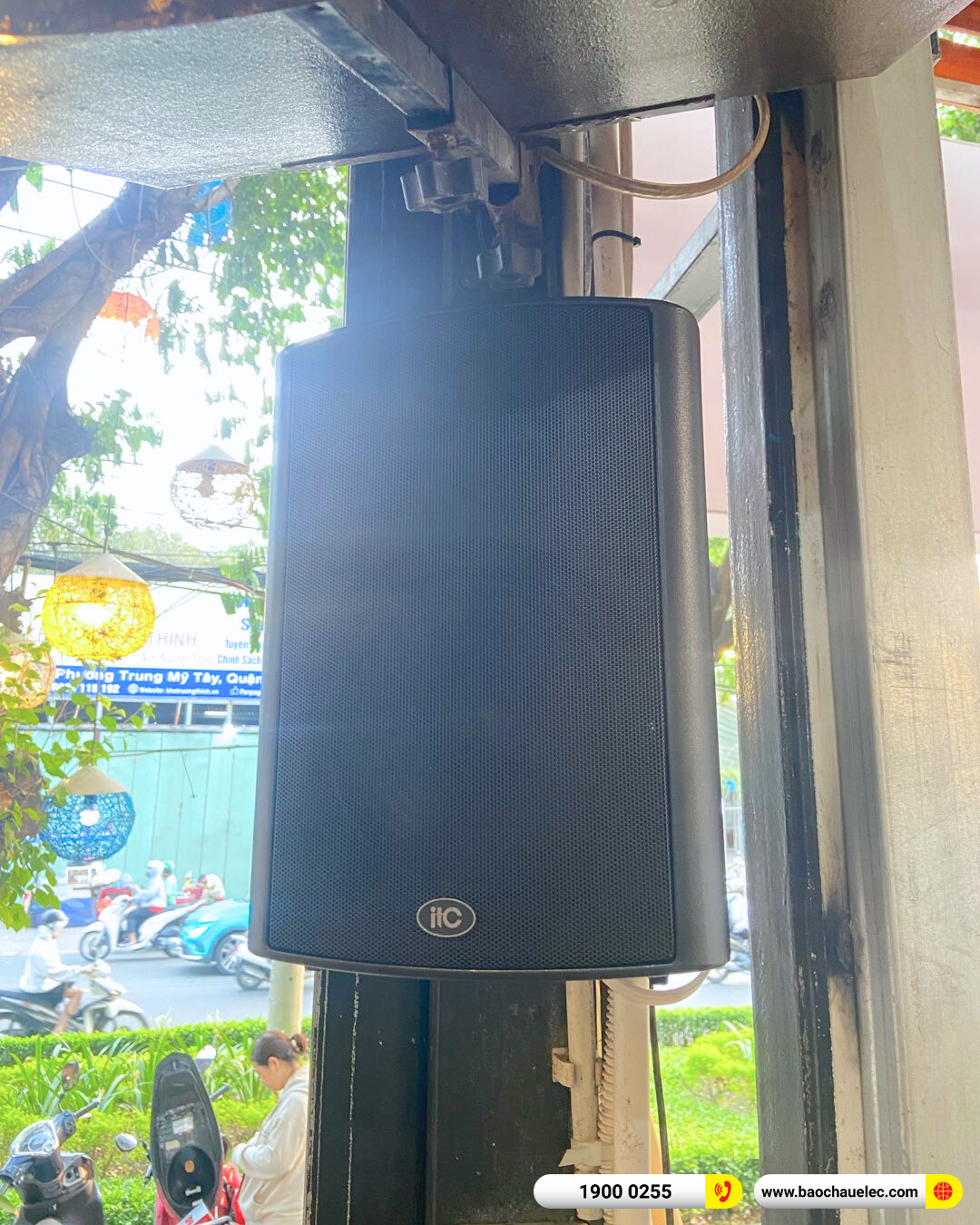 Lắp đặt &acirc;m thanh nhạc nền ITC cho qu&aacute;n cafe Napoly Coffee Milk & Tea tại TP HCM