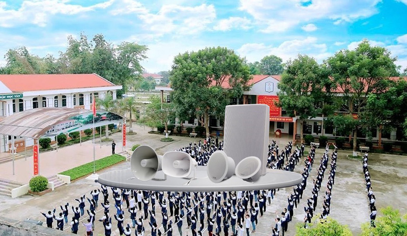 Hệ thống &acirc;m thanh th&ocirc;ng b&aacute;o trong trường học