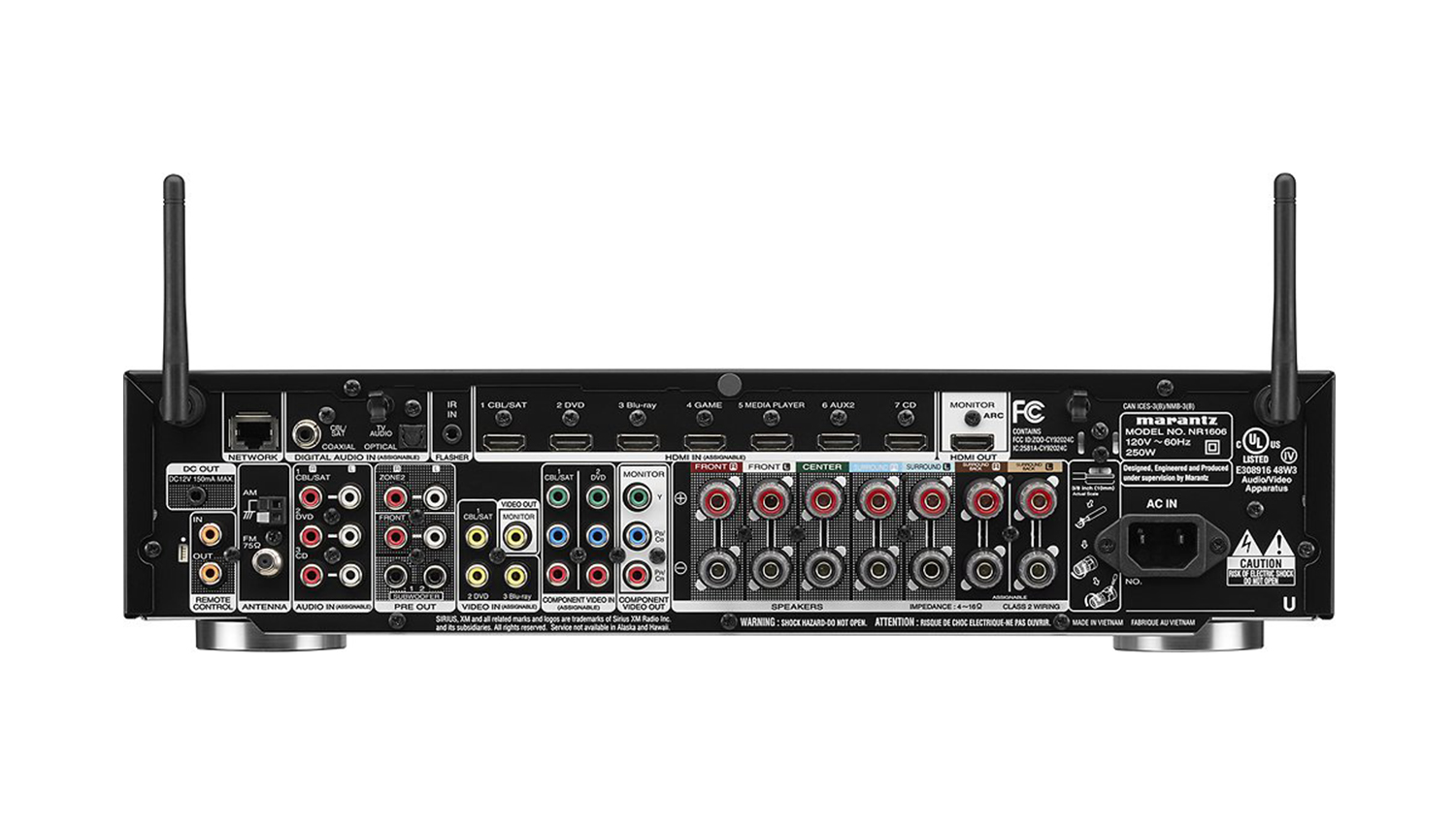 mặt sau Amply Marantz NR1606