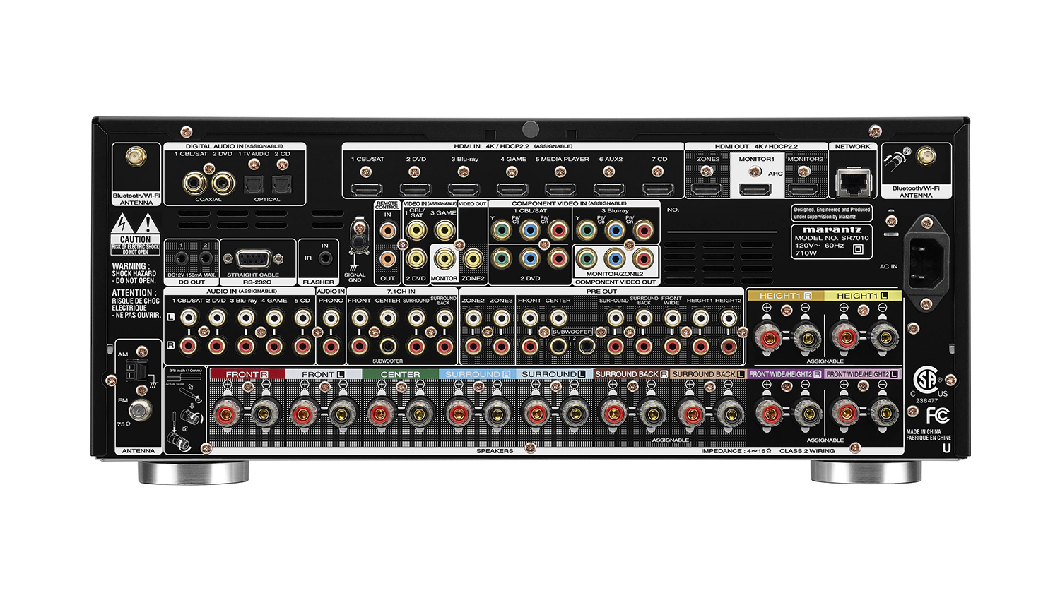 mặt sau Amply Marantz SR7010